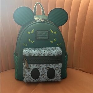 Loungefly Mickey Mouse Main Attraction Haunted Mansion Disney Parks NWT
